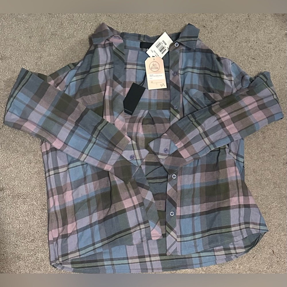 Jobelle Hidden Button Placket Shirt Cotton